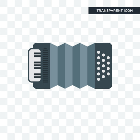Accordion vector icon isolated on transparent background, Accordion logo conceptのイラスト素材