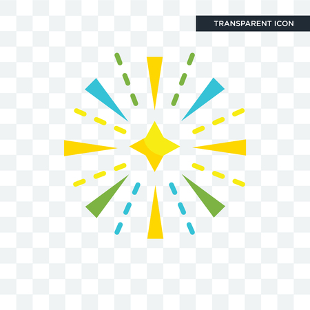 Fireworks vector icon isolated on transparent background, Fireworks logo conceptのイラスト素材