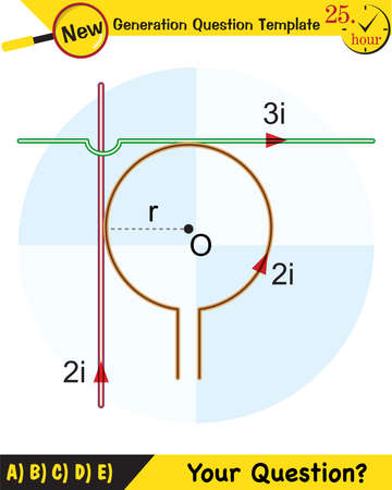 Magnetic field, Electromagnetic field and magnetic force, Polar magnet schemes, Educational magnetism physics vector, Magnetic field world, next generation question templateのイラスト素材