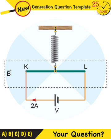Magnetic field, Electromagnetic field and magnetic force, Polar magnet schemes, Educational magnetism physics vector, Magnetic field world, next generation question templateのイラスト素材