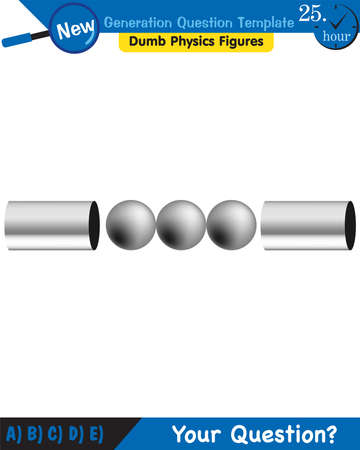 Physics, electrification by friction, next generation question template, dumb physics figures, epsのイラスト素材