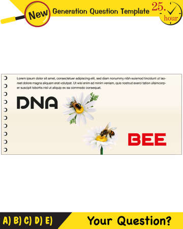 Biology, DNA helix, DNA replication, next generation question template, dumb physics figures, exam question, epsのイラスト素材