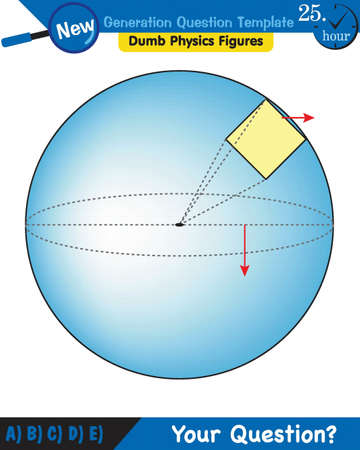 Physics, Light and enlightenment, refraction of light, Convex and Concave Lenses, next generation question template, dumb physics figures, exam question, epsのイラスト素材