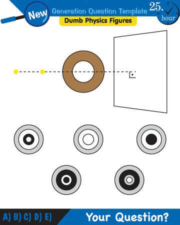 Physics, Light and enlightenment, refraction of light, Convex and Concave Lenses, next generation question template, dumb physics figures, exam question, epsのイラスト素材