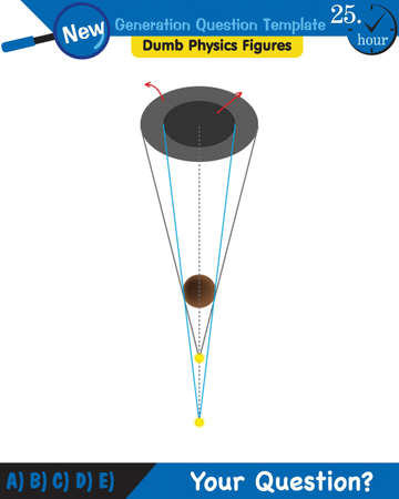 Physics, Light and enlightenment, refraction of light, Convex and Concave Lenses, next generation question template, dumb physics figures, exam question, epsのイラスト素材