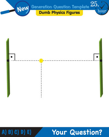 Physics, Light and enlightenment, refraction of light, Convex and Concave Lenses, next generation question template, dumb physics figures, exam question, epsのイラスト素材