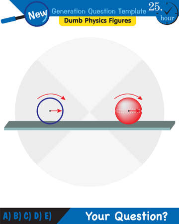 Physics, The laws of motion, Newton's laws of motion, next generation question template, dumb physics figures, exam question, epsのイラスト素材