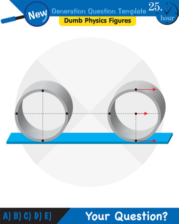Physics, The laws of motion, Newton's laws of motion, next generation question template, dumb physics figures, exam question, epsのイラスト素材