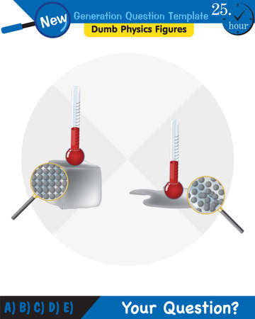 Physics, pressure and lifting force, pressure of stagnant waters, archimedes principle, pressure of liquids, containers filled with water, next generation question templateのイラスト素材