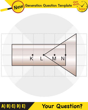 Physics, center of mass, next generation question template, dumb physics figures, exam question, epsのイラスト素材