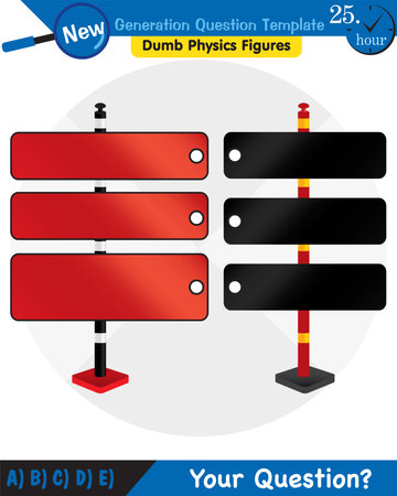 Physics, text template, next generation question template, dumb physics figures, exam question, epsのイラスト素材