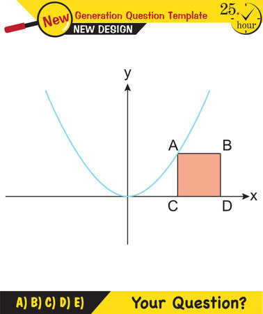 Mathematics lecture notes - functions, analytical plane, next generation question template, exam question, epsのイラスト素材