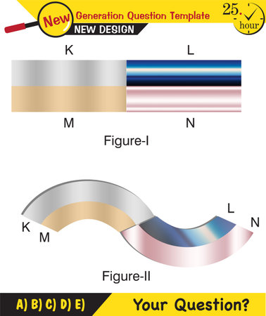 Physics, Heat and temperature, Heating of substances, next generation question template, dumb physics figures, exam question, epsのイラスト素材