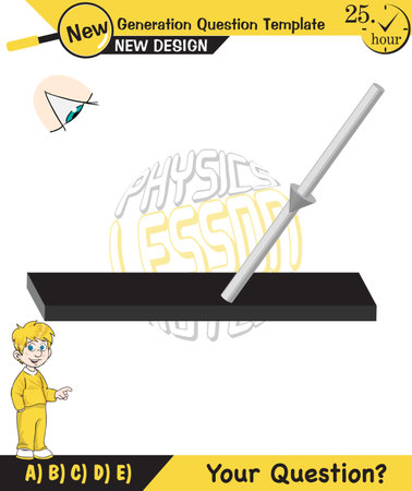 Physics, shadow and light experiments, color experiments, next generation question template, dumb physics figures, exam question, epsのイラスト素材