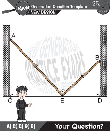 Math, angles, angles on the plane, angle questions, exam question, for teachers, editable, epsのイラスト素材