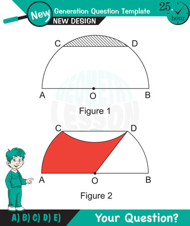 Math, Geometric shapes, mathematics, polygon, field calculation, field problems, exam question, for teachers, editable, epsのイラスト素材
