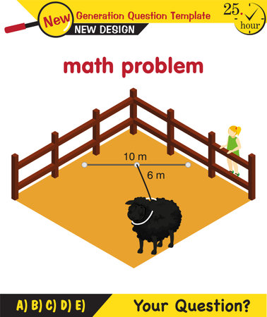 Math, algebraic expressions, The next generation test question, editable, eps, for teacherのイラスト素材