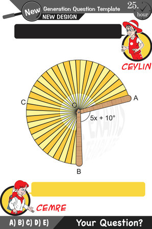 University and high school exam question form, Suitable for Turkish Education Curriculum, eps, for teachers, Next generation problems, two sisters, speech bubble, experimentのイラスト素材