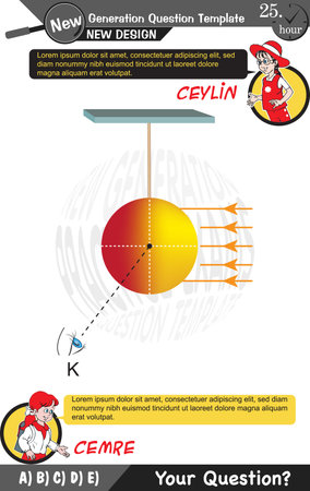 High school exam question template, middle school exam question template, numerical lessons, verbal lessons, Next generation problems, two sister, editable, for teachers, epsのイラスト素材
