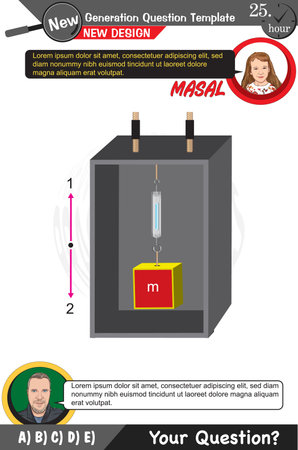 High school, middle school, exam question template, numerical lessons, verbal lessons, Next generation problems, dad, girl, editable, for teachers, epsのイラスト素材