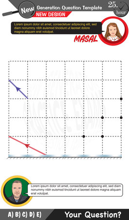 Physics, Physical concepts, High school, middle school, exam question template, numerical lessons, verbal lessons, Next generation problems, dad, girl, for teachers, editableのイラスト素材