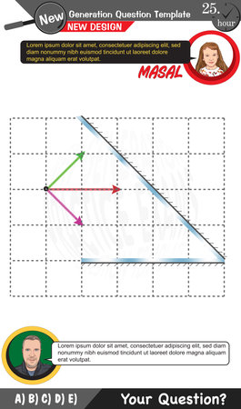 Physics, Physical concepts, High school, middle school, exam question template, numerical lessons, verbal lessons, Next generation problems, dad, girl, for teachers, editableのイラスト素材