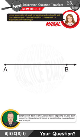 High school, middle school, exam question template, numerical lessons, verbal lessons, Next generation problems, dad, girl, for teachers, editableのイラスト素材