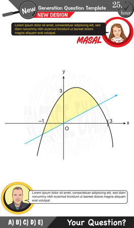 mathematics, mathematical concepts, High school, middle school, exam question template, numerical lessons, verbal lessons, Next generation problems, dad, girl, for teachers, epsのイラスト素材
