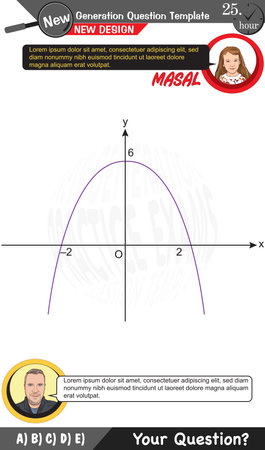 mathematics, mathematical concepts, High school, middle school, exam question template, numerical lessons, verbal lessons, Next generation problems, dad, girl, for teachers, epsのイラスト素材