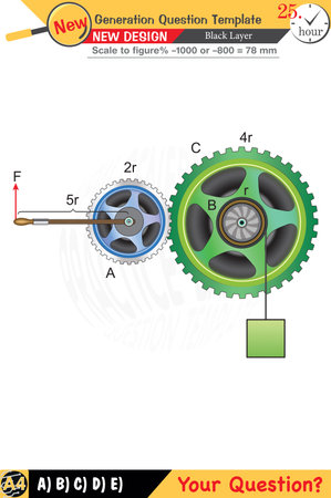 Physics, Physical concepts, exam question template, numerical lessons, verbal lessons, problems, for teachers, editable, black layerのイラスト素材