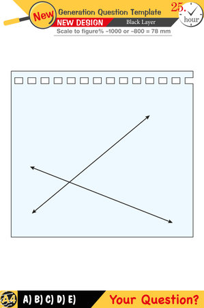 Geometry, geometric concepts, High school, middle school, exam question template, numerical lessonsのイラスト素材