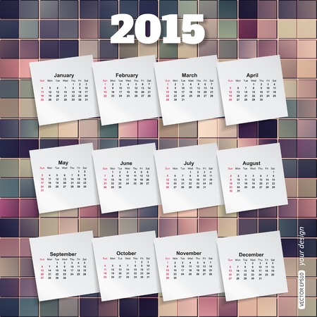 Calendar template brochure business design.のイラスト素材