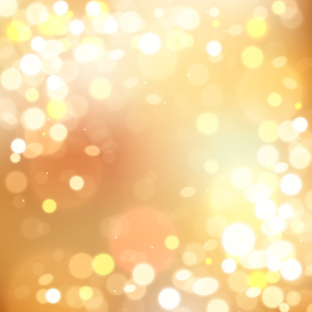 Summer magical background with blurred bokeh lights and place for text. Vector illustration.のイラスト素材