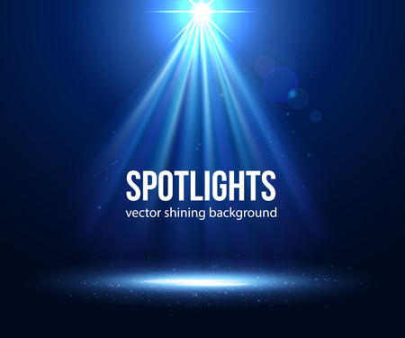 Vector scene illuminated spotlight. Dark spotlight. Stage spotlight. Spotlight background vector. Spotlight effect scene background. Show scene spotlight. Spotlight on stage. lighting effects vector.