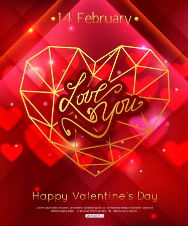 Valentine's Day decorative background with hearts, flowers and butterflies.のイラスト素材