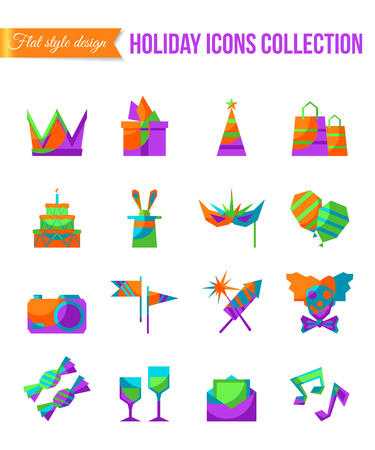 Set of art, theater, cinema and music flat icons compositions with scene, music instruments, painting and writing symbols. Abstract isolated vector illustration.のイラスト素材