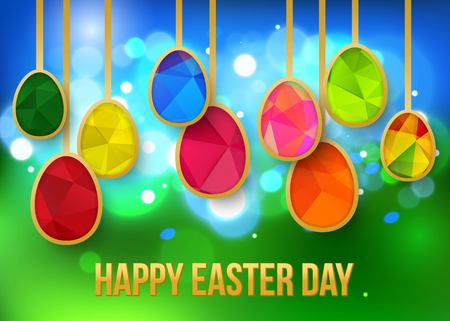 Happy Easter Background. Vector Illustration.のイラスト素材