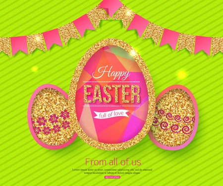 Happy Easter Background. Vector Illustration.のイラスト素材