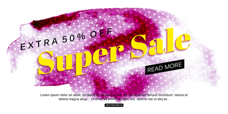 Sale Discount background for the online store, shop, promotional leaflet, poster, banner.のイラスト素材
