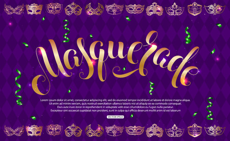 Purple masquerade background vector illustration.のイラスト素材