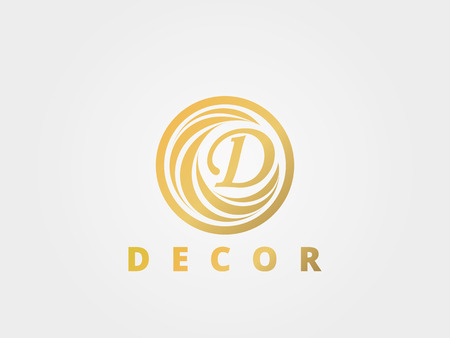 Abstract business logo design template, emblem template editable for your design.のイラスト素材