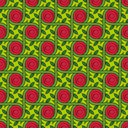 Floral seamless pattern with roses for printing onto fabric and paper.Vector illustrationのイラスト素材