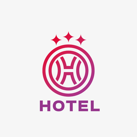 Abstract letter H  logo. Abstract business logo design template. Logo template editable for your business.のイラスト素材