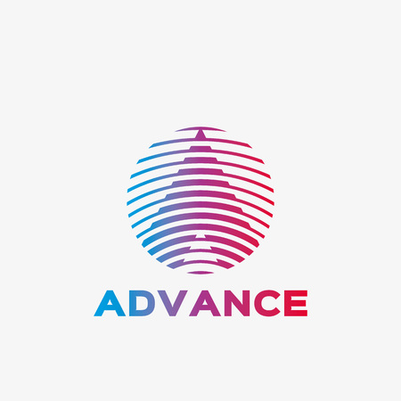 Abstract letter A logo. Abstract business logo design template. Logo template editable for your business.のイラスト素材