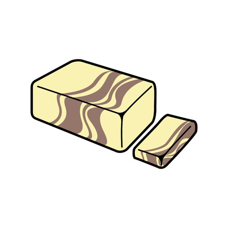 Halva icon, vector illustrationのイラスト素材