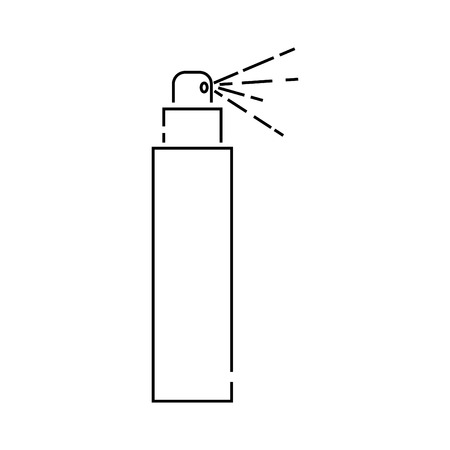 Hair spray icon illustration on white background.のイラスト素材
