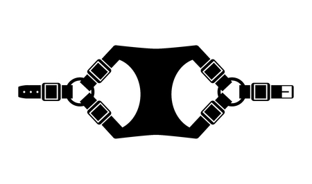 harness collar icon, Vector illustrationのイラスト素材