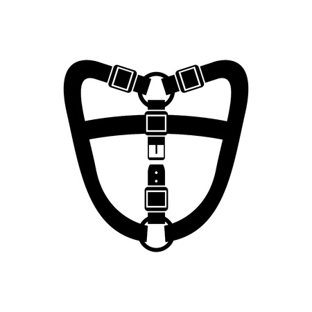 harness collar icon, Vector illustrationのイラスト素材