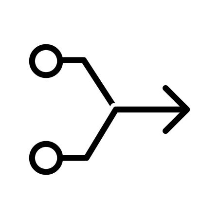 Consolidation icon, vector illustrationのイラスト素材