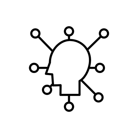 Social computing iconのイラスト素材